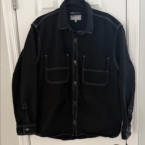 Carhartt Other - Carhartt Work in Progress Chalk Shirt Jacket with Contrast Stitching